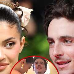 Kylie Jenner Uses Lint Roller on Timothée Chalamet's Coat in Sweet Snap