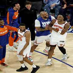 This was a perfect Knicks night in every way