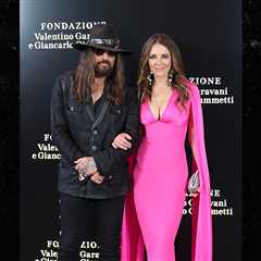 Billy Ray Cyrus, Liz Hurley Take Their Romance on the Road to Rome