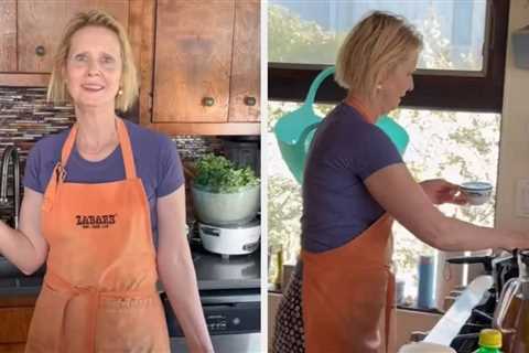 Cynthia Nixon Might Have The Most Normal-Looking Kitchen Of Any Person Apparently Worth $20 Million,..