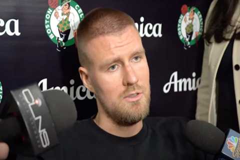 Kristaps Porzingis tortured with mystery illness as he watches shocking Celtics collapse