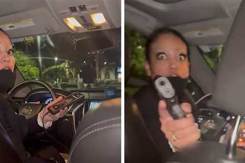 Uber Driver Flashes Gun on Miami Rapper, on Video