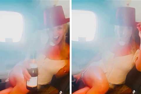 Britney Spears Defends Bizarre Airplane Behavior