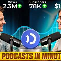 How I Make a FACELESS Podcast Channel with this Podcast Generator🤫