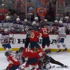 Panthers, Oilers Players Brawl In Stanley Cup Final