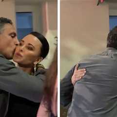 Kyle Richards and Mauricio Umansky Share Awkward Embrace, on Video