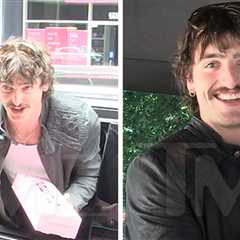 Benson Boone Hands Out Cookies, Sings 'Happy Birthday' on TMZ Tour Bus