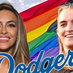 Chrishell Stause & G Flip Lock Lips on Field for Dodgers Pride Night