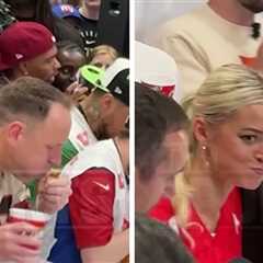 Joey Chestnut Wins Chicken Tender Eating Contest Over Livvy Dunne, Celebs