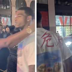 Ja'Marr Chase Dodges Woman's Hug Request During Awkward NYC Encounter