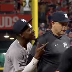 Jazz Chisholm held back by Aaron Boone after getting ejected in tense scene