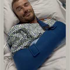 David Beckham hospital photo posted by Victoria after two-decade injury revealed