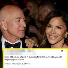 Any Celebrity Activist Going To The Jeff Bezos And Lauren Sánchez Wedding Is A Total Hypocrite