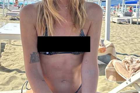 Guess the Hot Mom Rocking a Gingham Bikini!