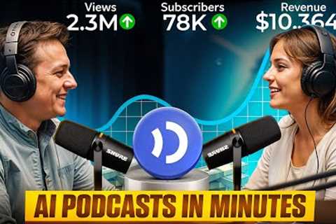 How I Make a FACELESS Podcast Channel with this Podcast Generator🤫