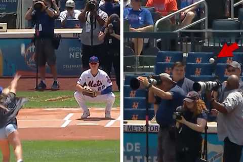 WWE Champion Tiffany Stratton Throws Wild First Pitch At New York Mets Game