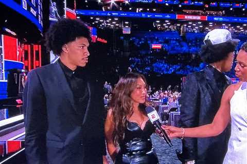 Dylan Harper’s mom, Maria, makes stunning appearance at 2025 NBA Draft
