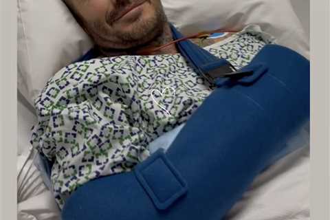 David Beckham hospital photo posted by Victoria after two-decade injury revealed