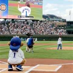 Kay Adams’ first pitch at Cubs game wasn’t even close to what she wanted