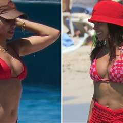 Singer Anitta Swims Through Spain in Red-Hot Bikini Shots