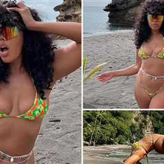 Angela Simmons Lookin' Like A Total Babe In The Caribbean!