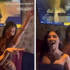 'Love Island USA' Winner Amaya Espinal Dances with Knicks Dancers at NYC Restaurant