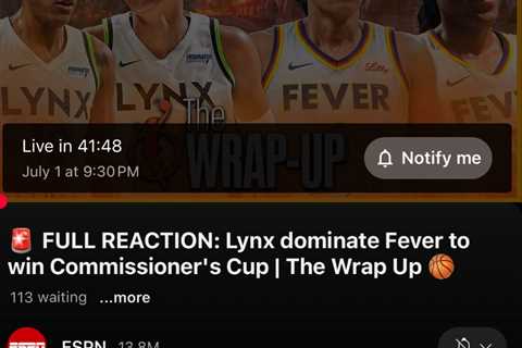 ESPN ripped for awful YouTube blunder before Fever ’s Commissioner’s Cup win
