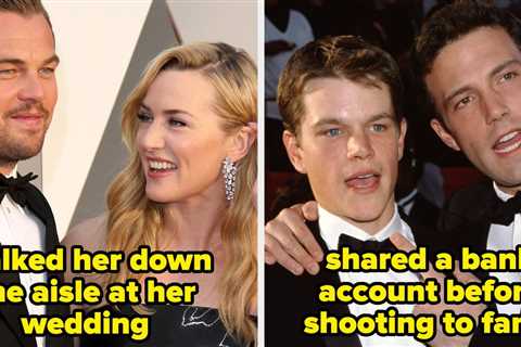 Leonardo DiCaprio And Kate Winslet, Adam Sandler And Drew Barrymore, And More Iconic Celebrity..