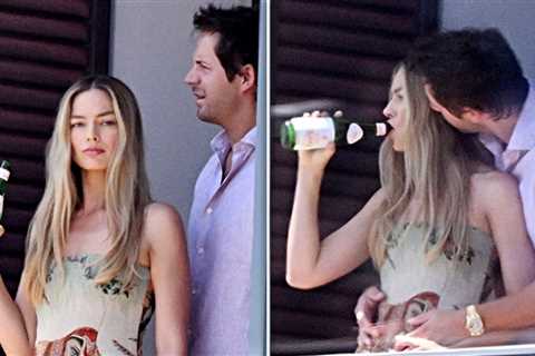 Margot Robbie and Tom Ackerley Look Loved-Up on Balcony in Italy