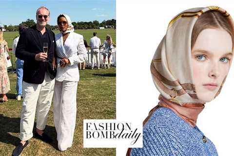 You Ask, we answer! Eve Posed with her husband in a White Chloe Linen Suit with a $540..