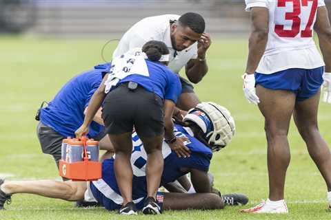 ‘Devastated’ Giants receiver Bryce Ford-Wheaton suffers season-ending Achilles tear at training camp