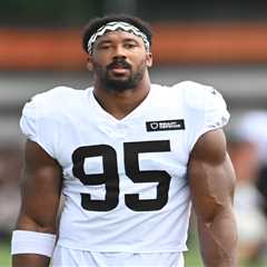 Myles Garrett refuses to speak on 100 mph speeding citation: ‘Need you to ask a different question’
