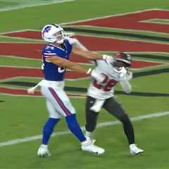 Shilo Sanders waived by Buccaneers after getting ejected for throwing punch at Bills player