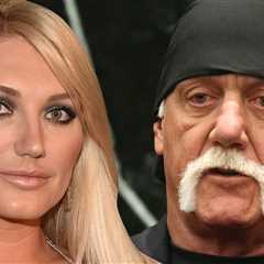 Brooke Hogan Visits Funeral Home, Prays by Hulk's Body
