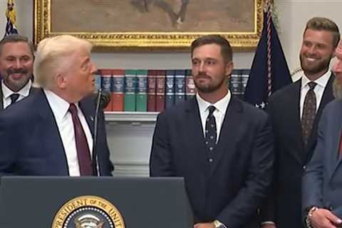 Donald Trump Calls Harrison Butker A 'Good Looking Sucker' During White House Event