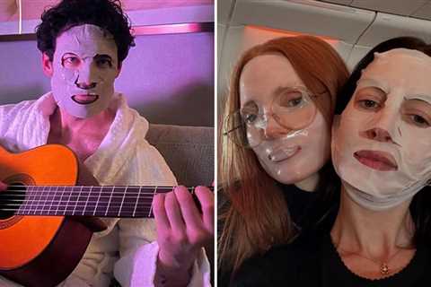 Fresh-Faced Stars For National Face Mask Day!