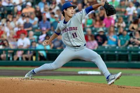 Mets other star pitching prospect Jonah Tong dominates in Triple-A debut