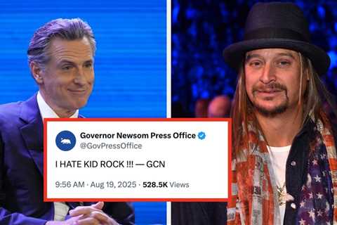 I'm 1,000% Convinced Gavin Newsom's Kid Rock Troll Is His Best Yet