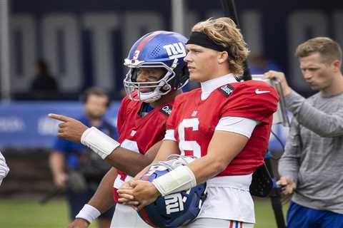 Giants’ Jaxson Dart fervor must give way to Russell Wilson’s here-and-now