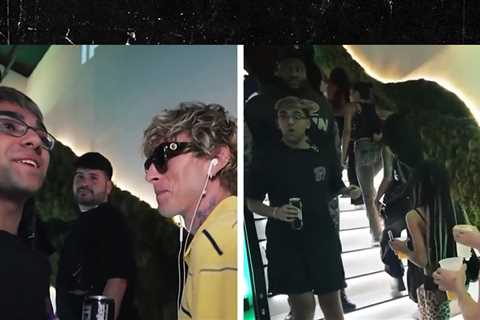 Machine Gun Kelly Baffles Streamer N3on With Massive Girl Squad