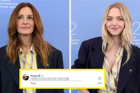 Amanda Seyfried Intentionally Wore The Exact Same Outfit As Julia Roberts At Venice Film Festival,..