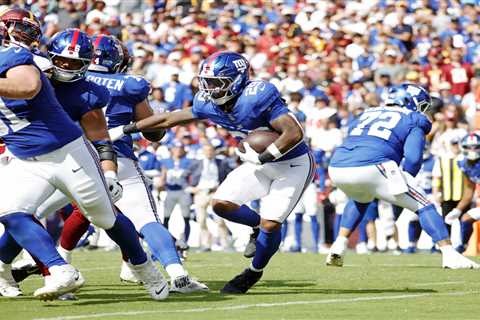 Giants taking lack of rushing attack ‘personal’ with physical point to prove in Week 2