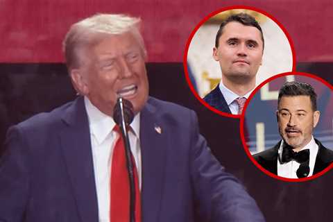 President Trump Rips Jimmy Kimmel At Charlie Kirk Memorial
