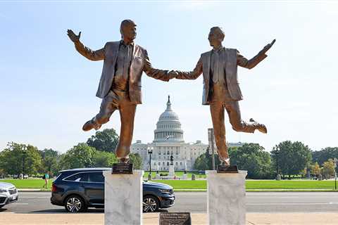 Statue of Trump and Epstein Holding Hands Removed From D.C. National Mall