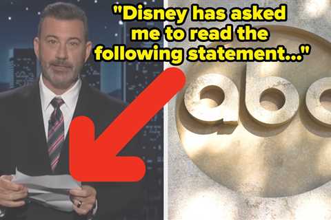 Disney Has Asked Me To Read The Following Statement: Jimmy Kimmel Revealed The 1 Condition For His..