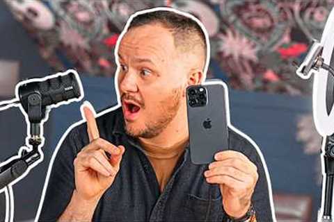 Video Podcast Setup with iPhone - Connect Podcast Mic to your Smartphone