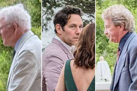 Paul Rudd, Steve Martin and Martin Short Mingle Ahead of Selena Gomez's Wedding