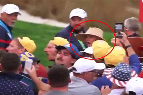 New videos show Rory McIlroy’s wife in shock after Ryder Cup fan swats drink at her