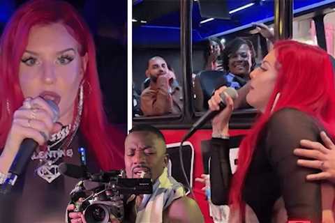 Justina Valentine Freestyles, Turns It Up On 'TMZ After Dark' Tour