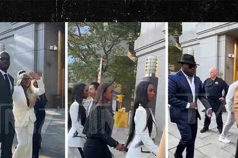 Diddy's Family Arrives at Court Ahead of Sentencing Hearing